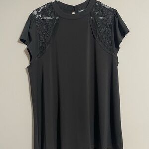 Torrid Black Lace Detail Women's Top